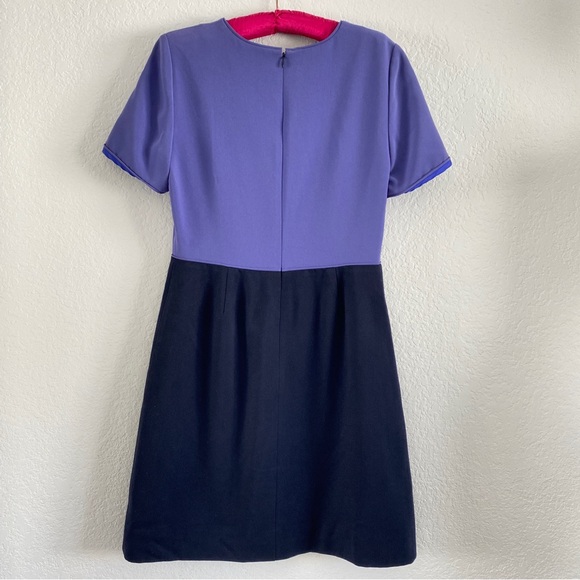 Marc Jacob purple navy 2 tone dress - Picture 2 of 8